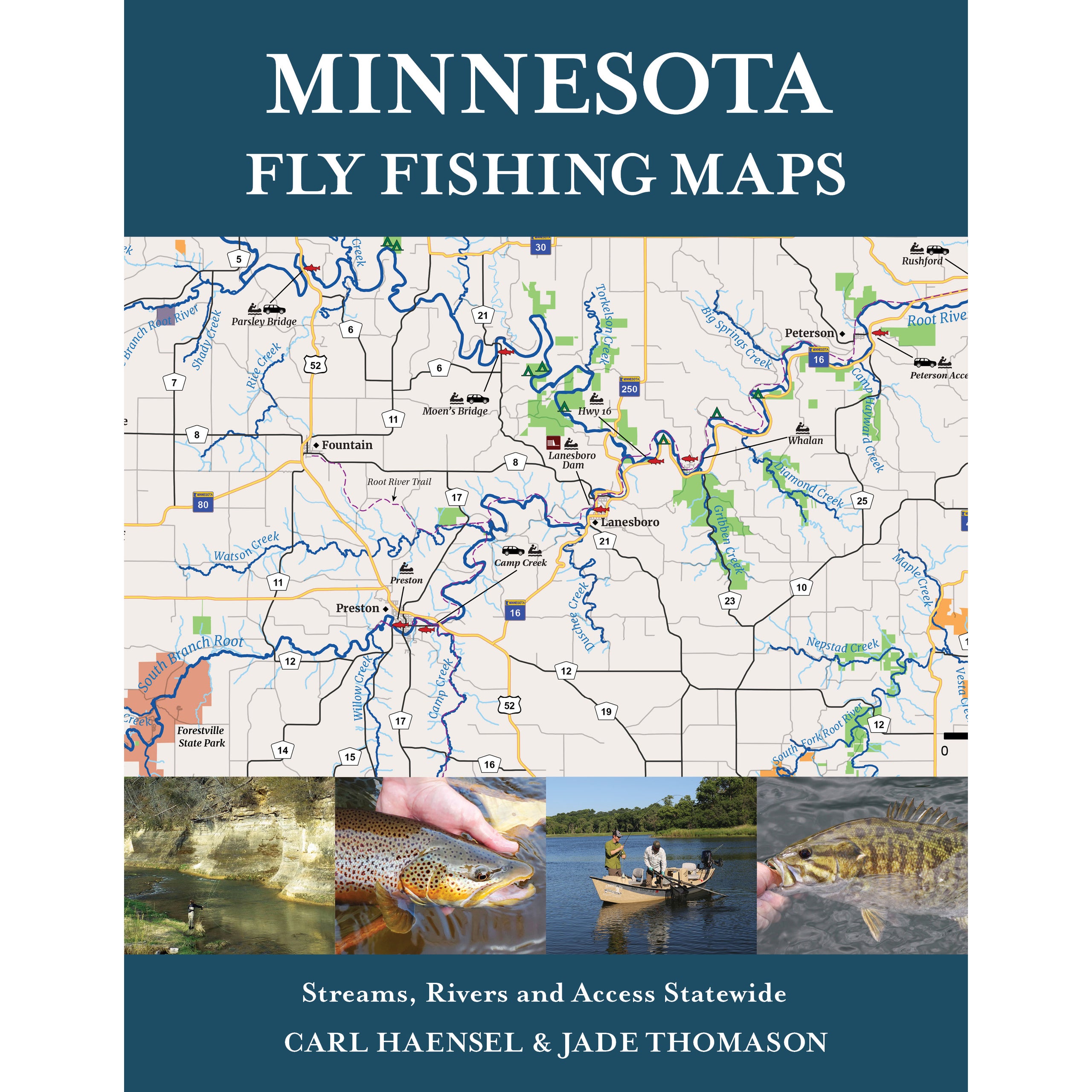 Minnesota Fly Fishing Maps by Carl Haensel and Jade Thomason